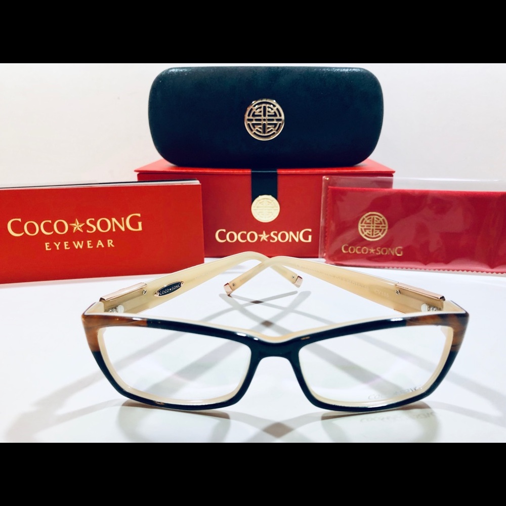 Coco Song Eyeglasses LONLEY MIND Blue/Brown/Gray